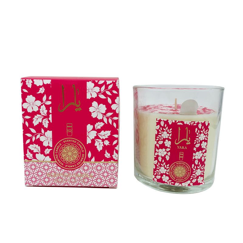 Yara Scented Candle 200g – Pink or Candy – Long Lasting Home Fragrance