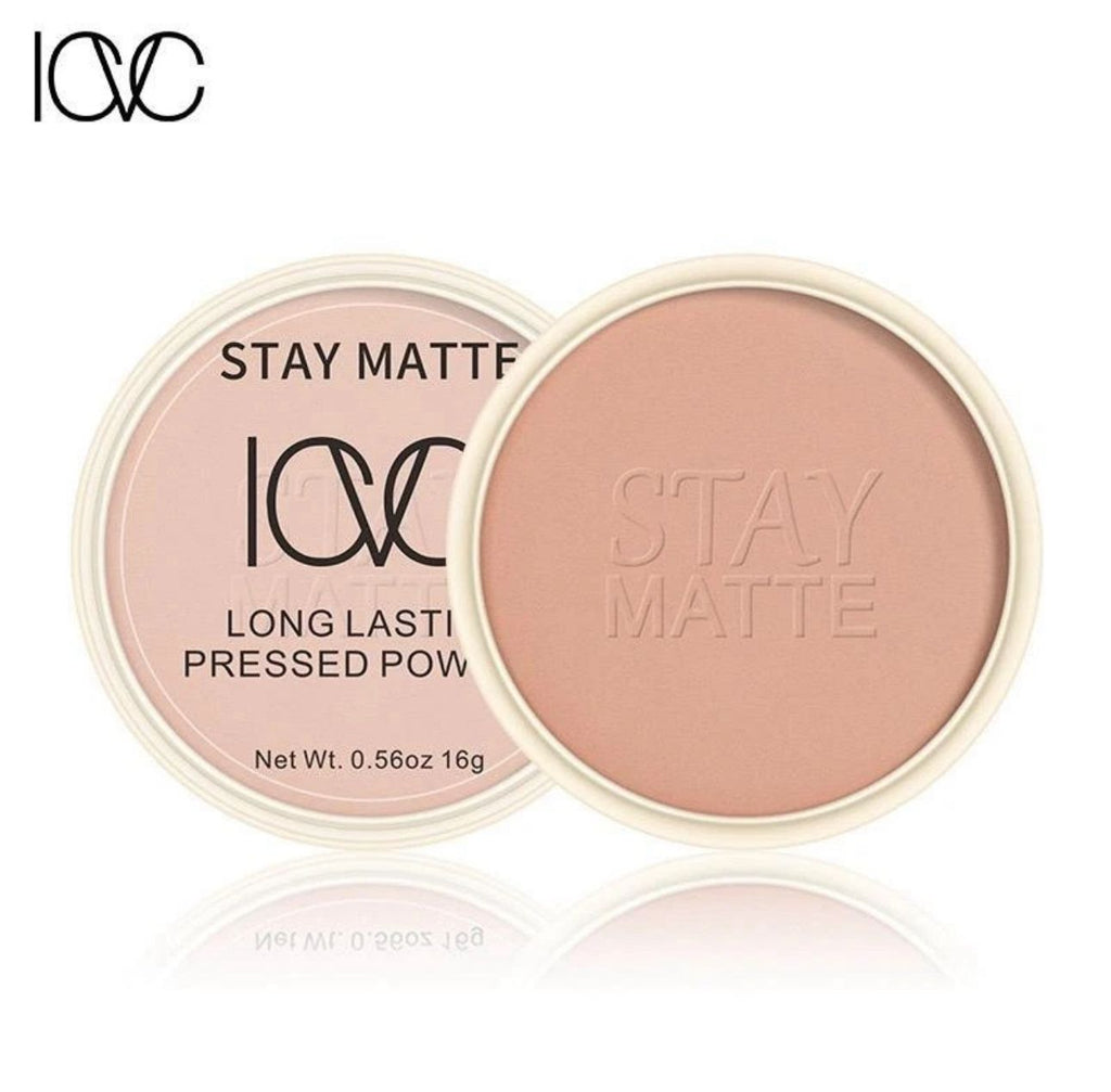 ICVC Stay Matte Long Lasting Pressed Powder – Shine Control Face Powder