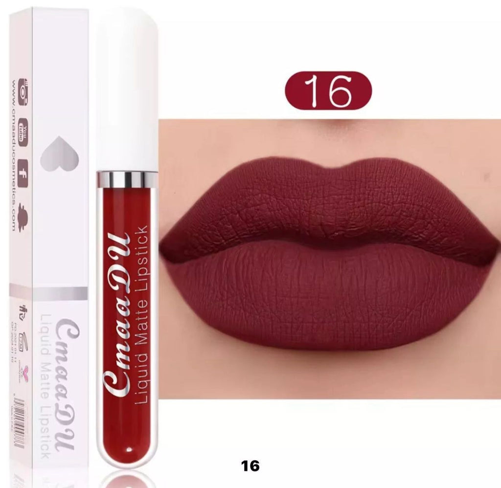 4 Colours Matte Liquid Lipstick – Long-Lasting & Waterproof Lip Stain