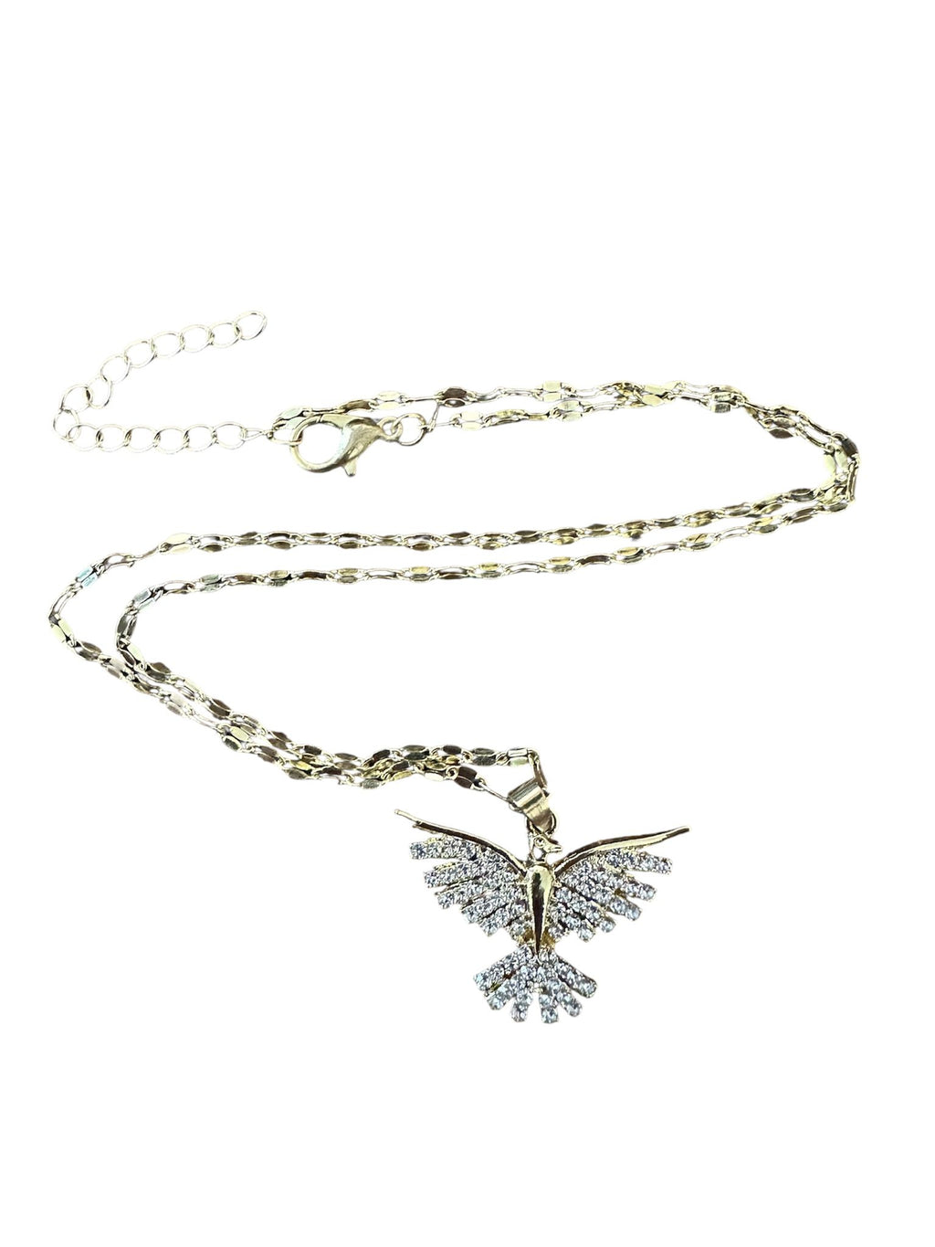 Crystal Phoenix Wings Necklace