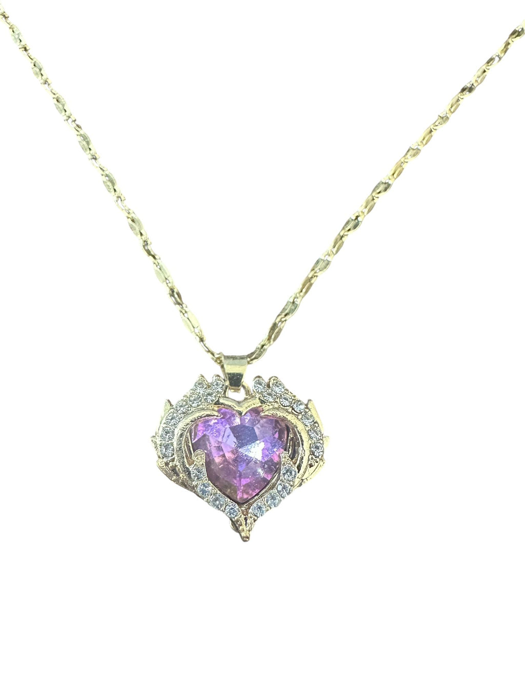 Colorful Ocean Heart Pendant Necklace