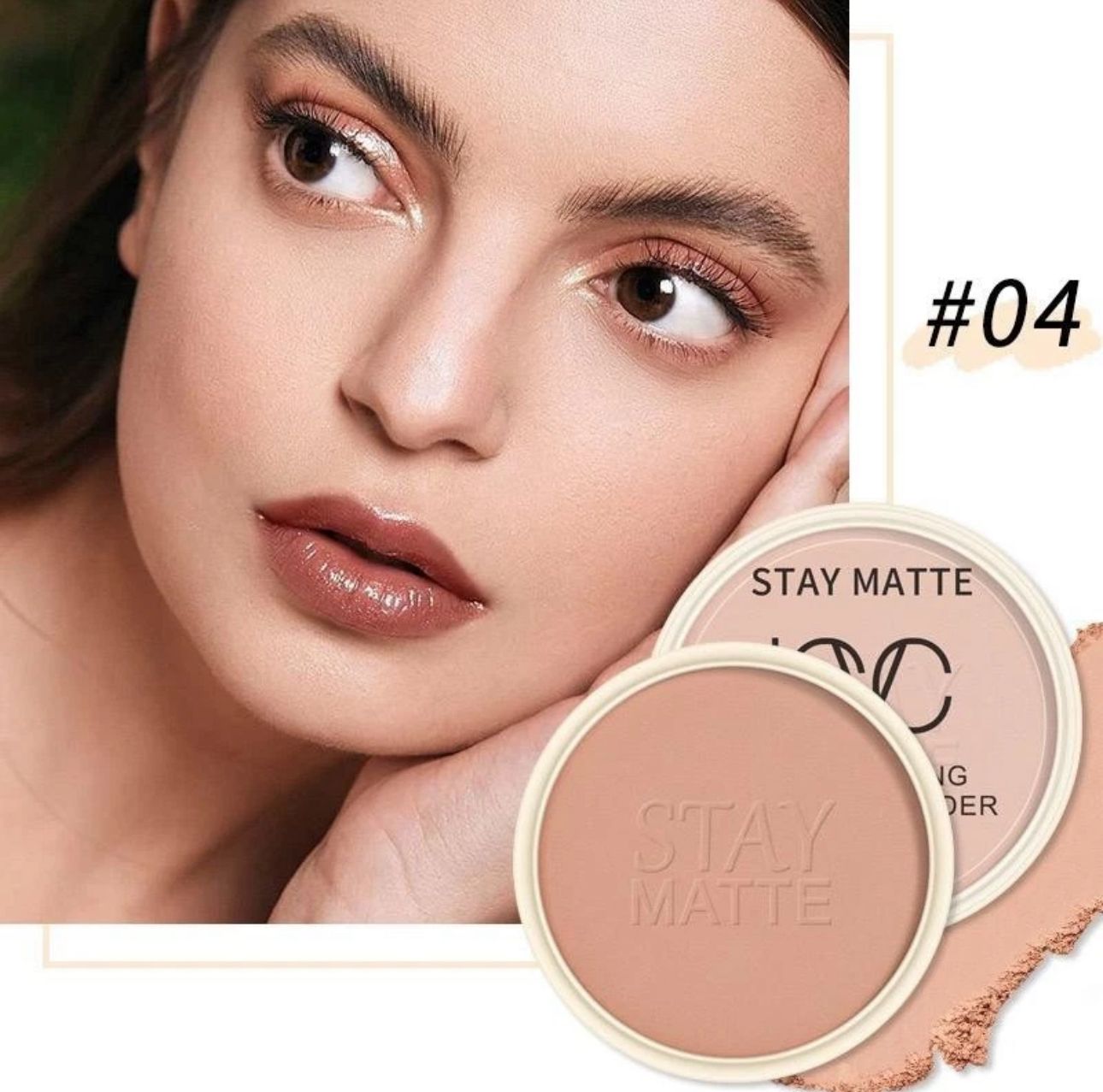 ICVC Stay Matte Long Lasting Pressed Powder – Shine Control Face Powder