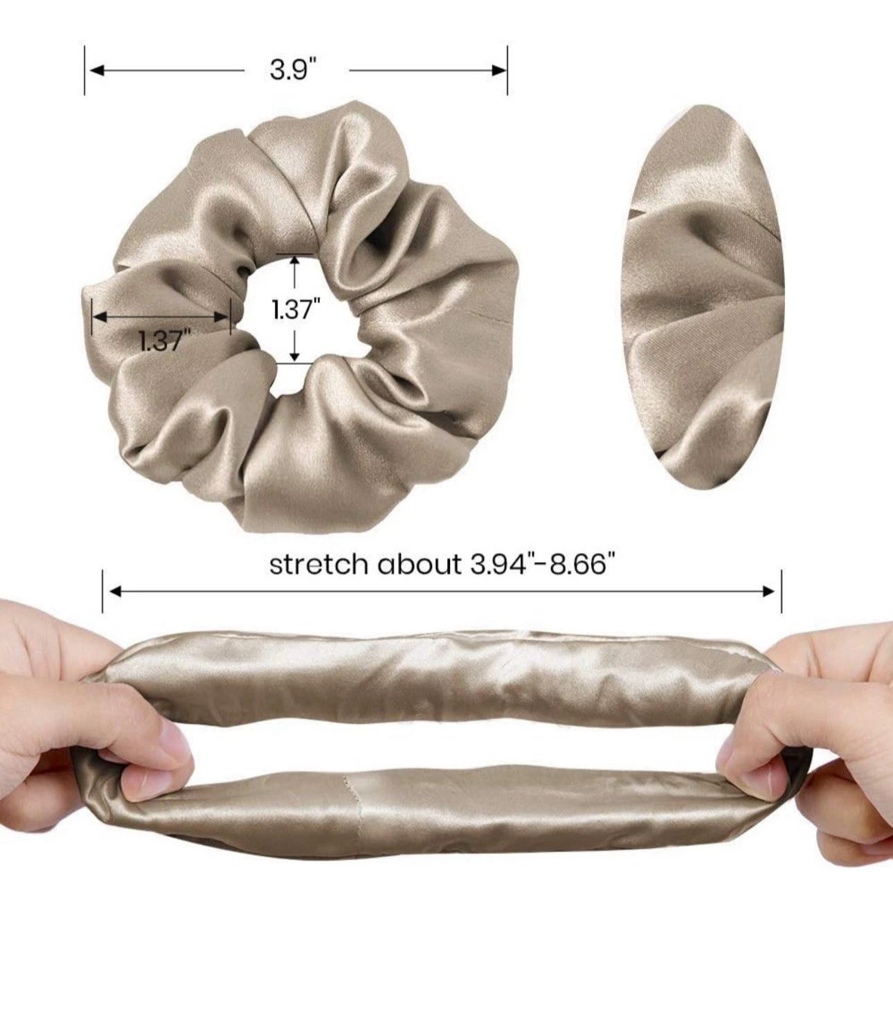 Satin Large Scrunchie – Soft & Stylish Hair Tie for Women