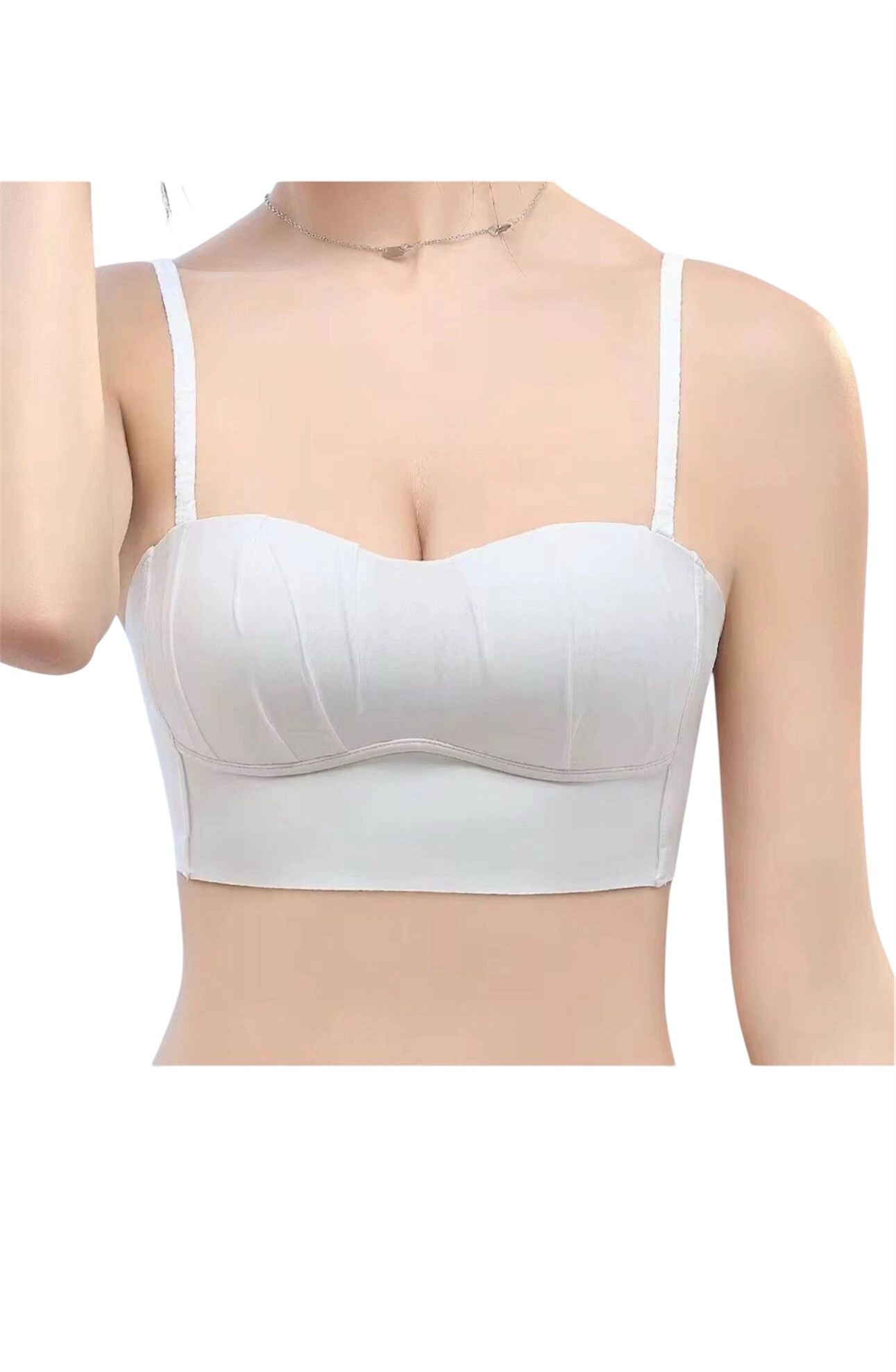 Minimalist Solid Color Wire-Free Push-Up Bra
