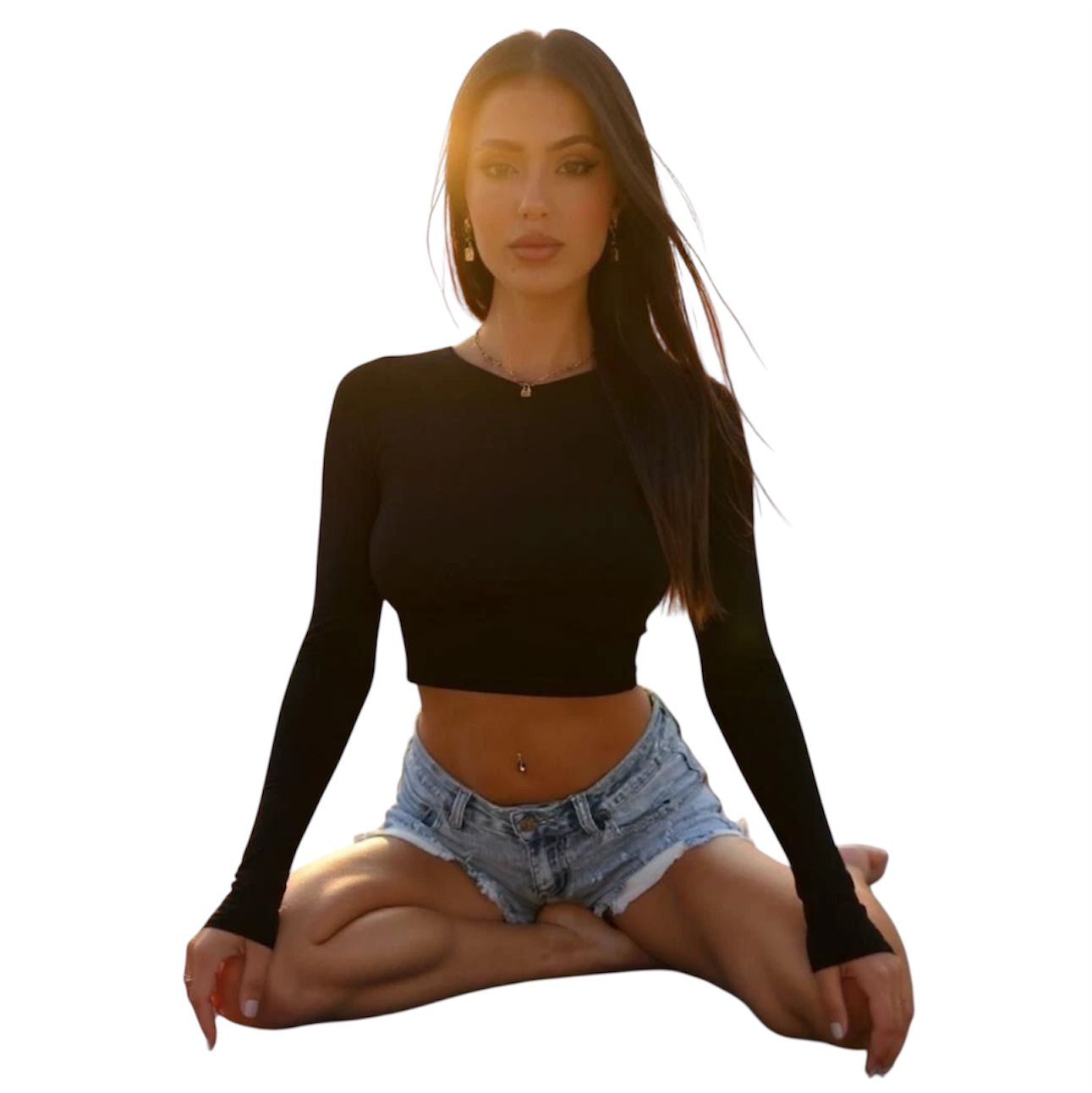 Women’s Polyamide T-Shirts – Short & Long Sleeve Black Tops