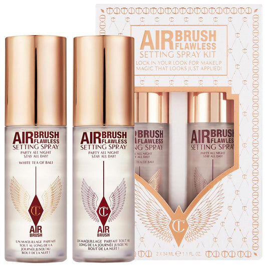 Charlotte Tilbury Mini Airbrush Flawless Setting Spray Duo Set – Long-Lasting Makeup Fixer