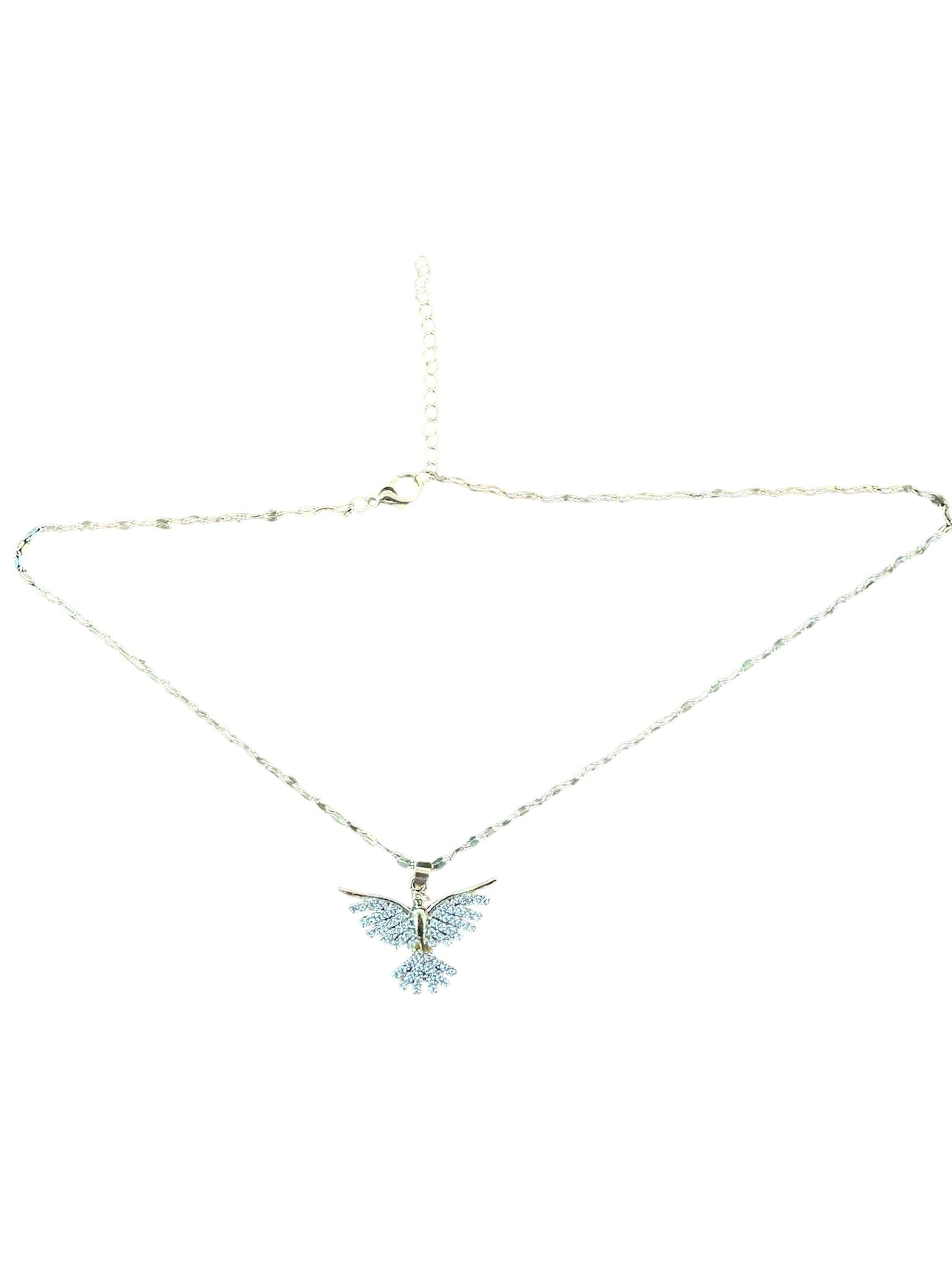 Crystal Phoenix Wings Necklace