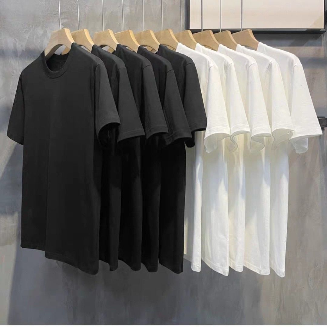 Unisex Drop Shoulder T-Shirt – 200g Pure Cotton | Black Wholesale & Retail