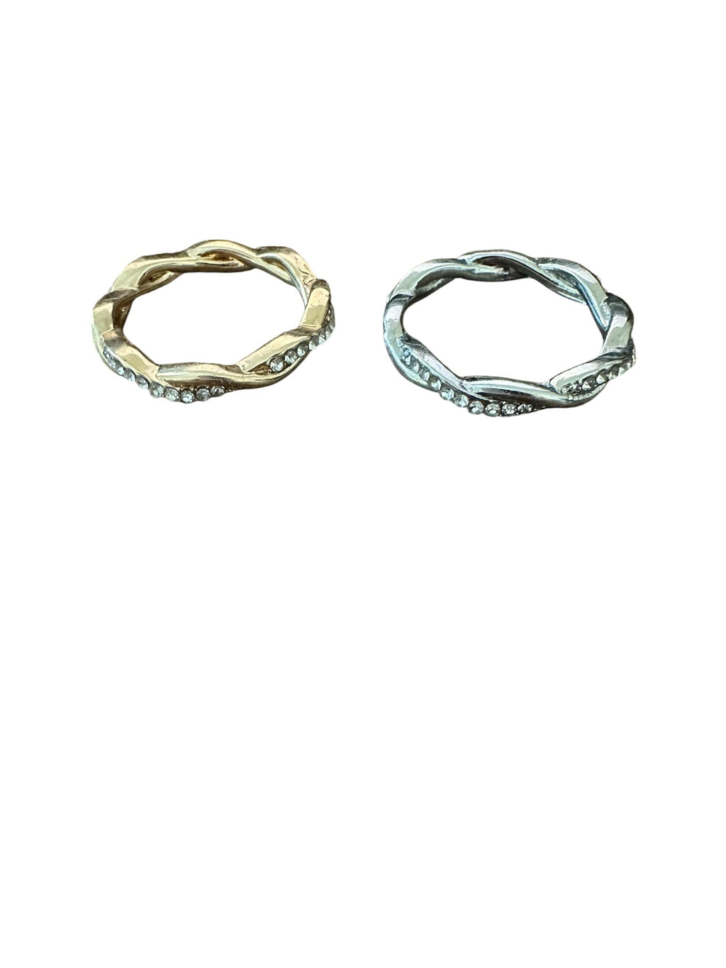 Gold & Silver Color Eternity Rings