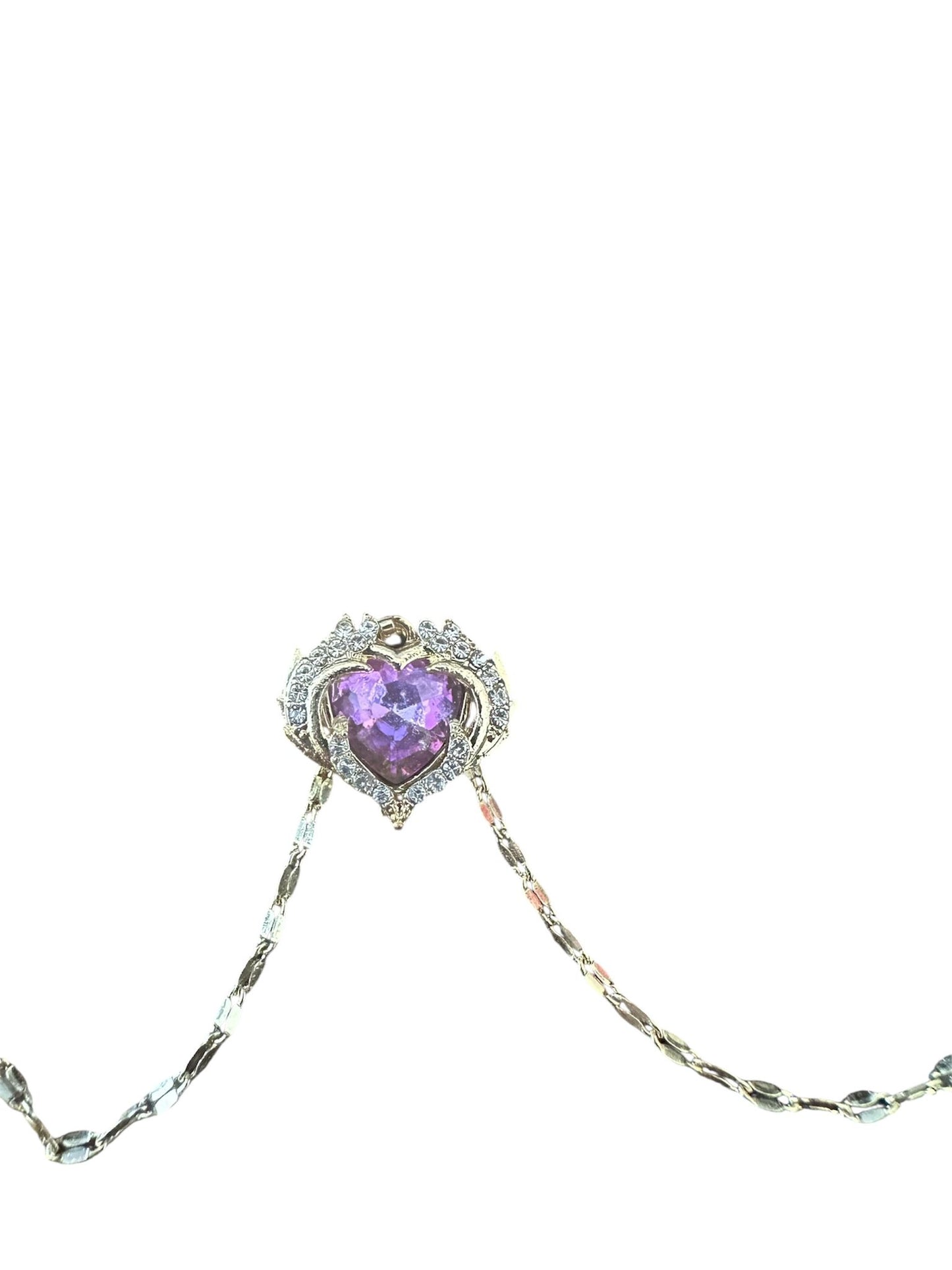 Colorful Ocean Heart Pendant Necklace