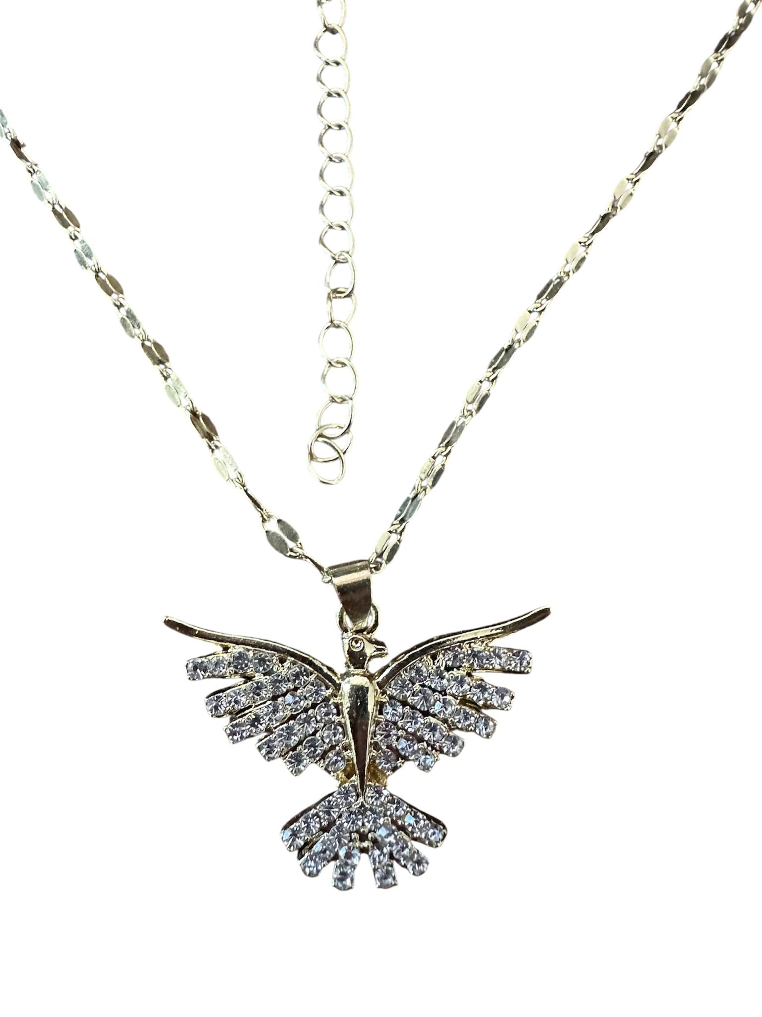 Crystal Phoenix Wings Necklace
