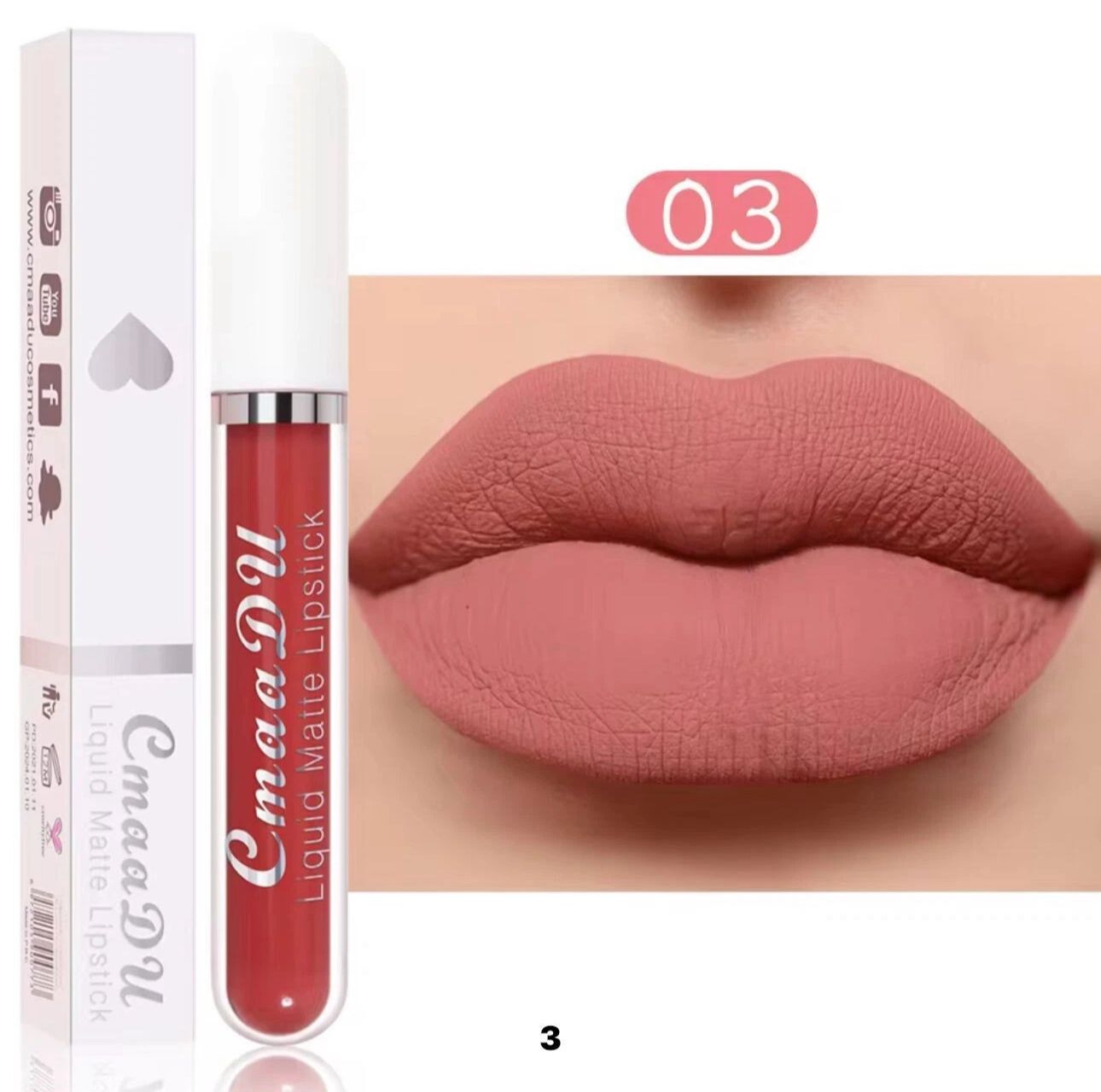 4 Colours Matte Liquid Lipstick – Long-Lasting & Waterproof Lip Stain