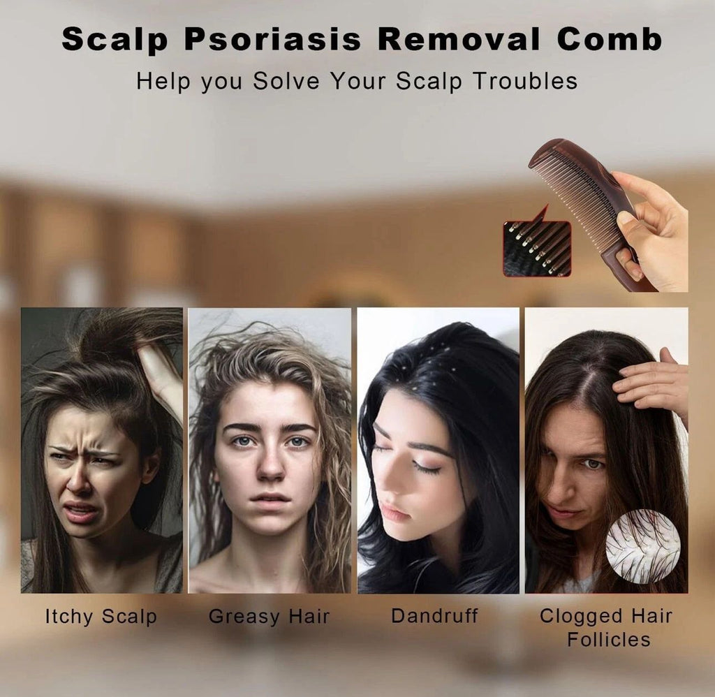 Detox Scalp Comb – Hollow Tooth Anti-Dandruff Energy Massager