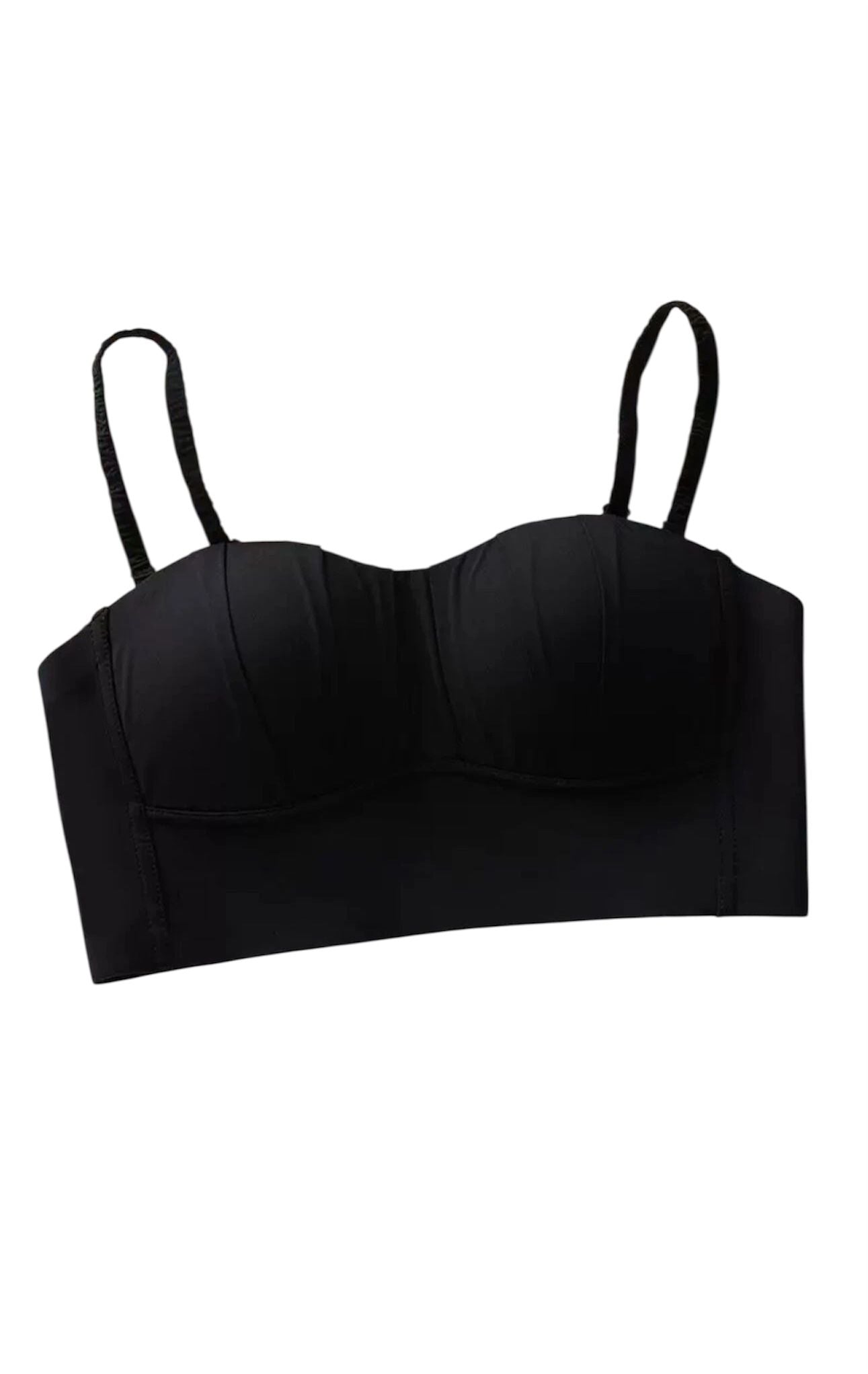 Minimalist Solid Color Wire-Free Push-Up Bra