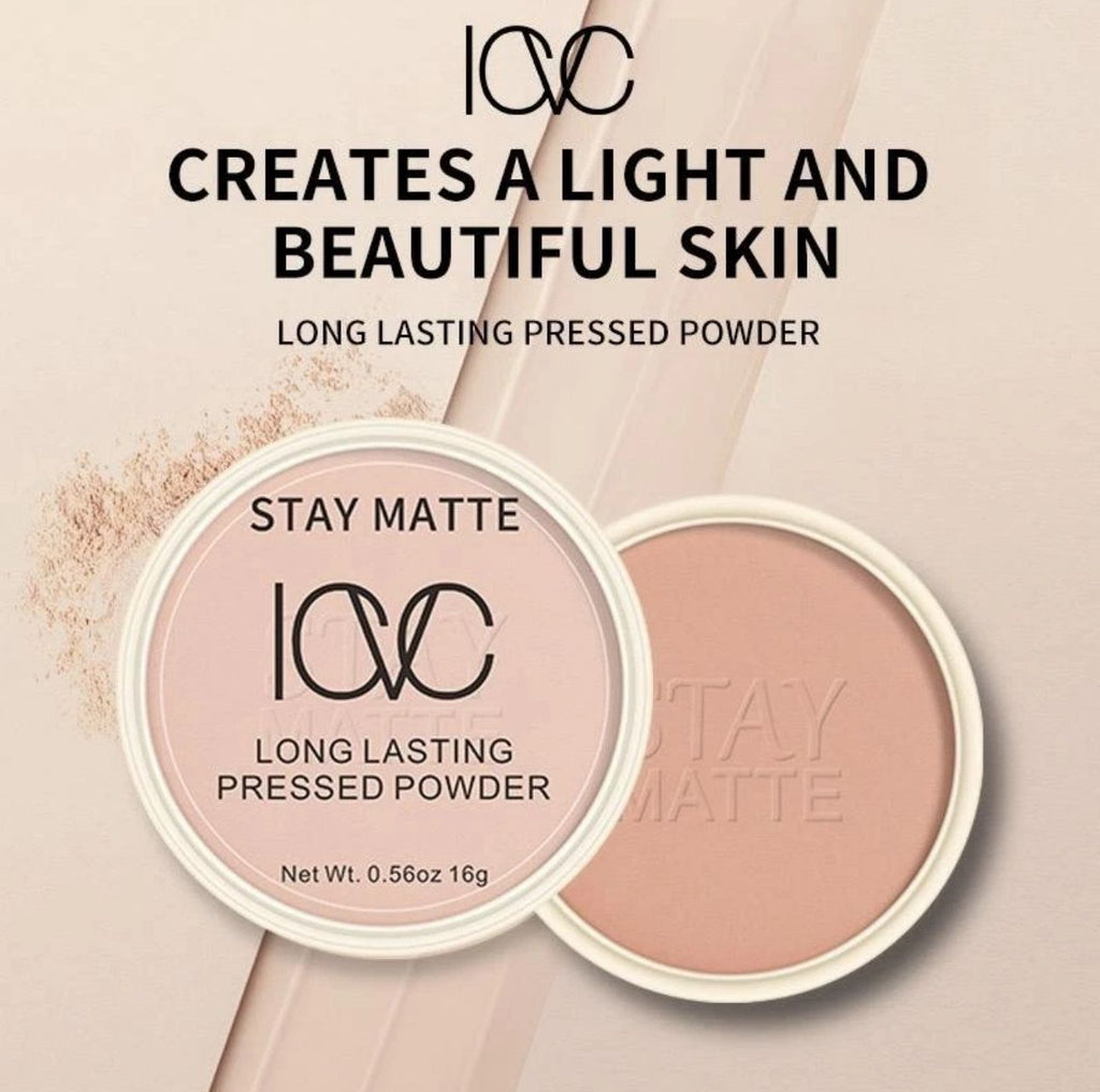 ICVC Stay Matte Long Lasting Pressed Powder – Shine Control Face Powder