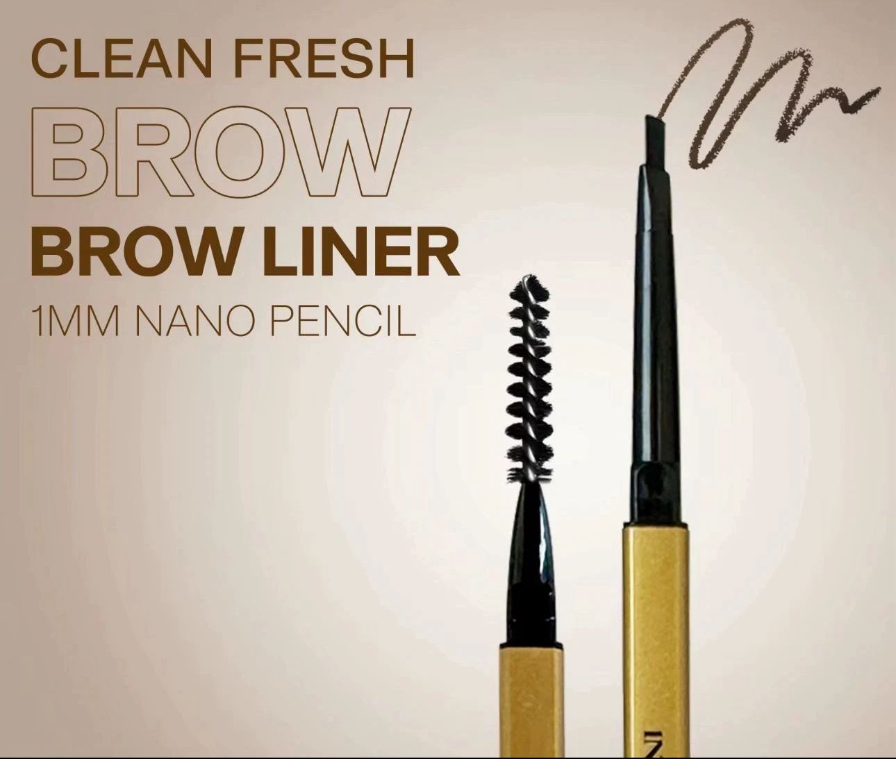 Eyebrow PENCIL BRUSH-Fine Brow Definition Shaper - Waterproof Same style