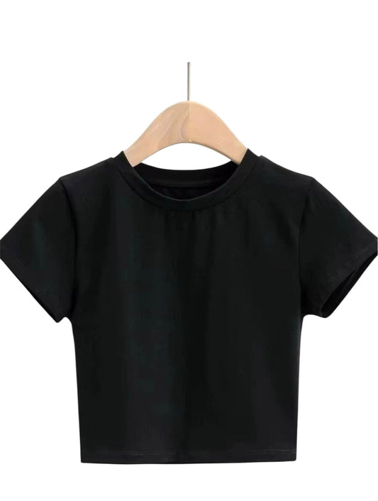 Women’s Summer Black T-Shirt – Casual Everyday Top