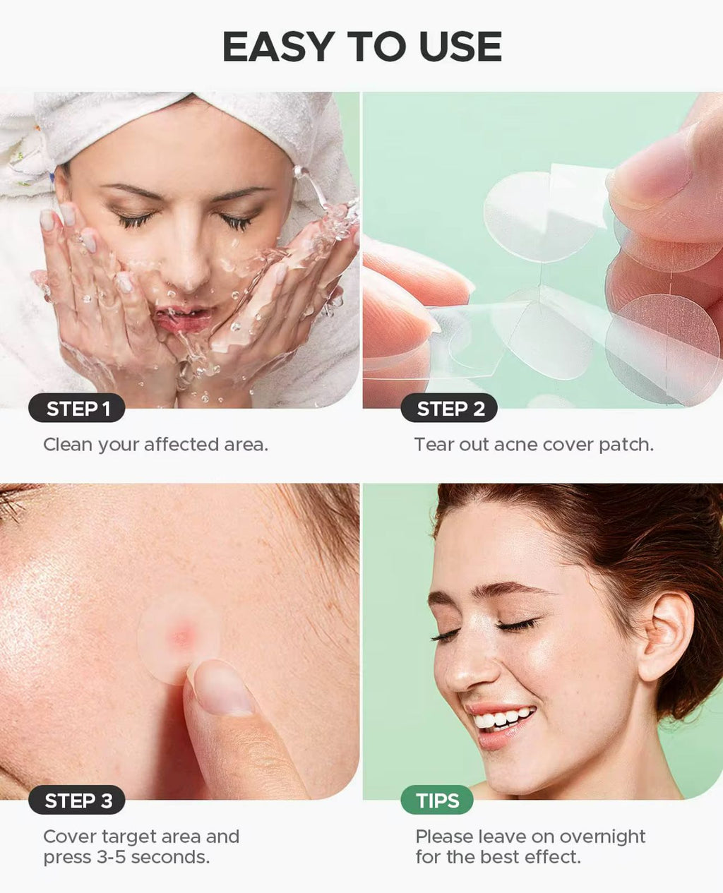 30 Invisible Acne Patches + Essential Oil – Clear Skin Care Set