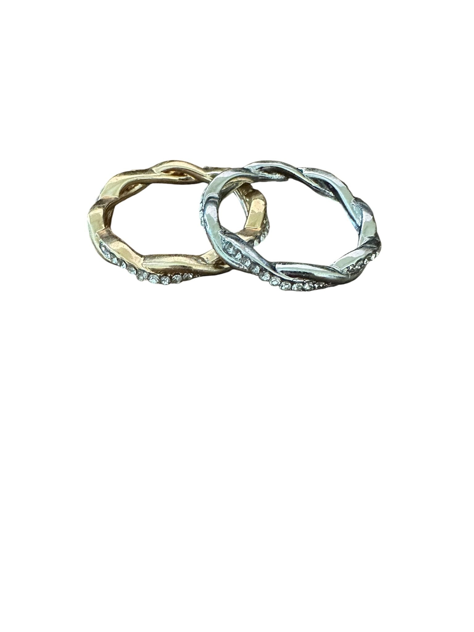 Gold & Silver Color Eternity Rings