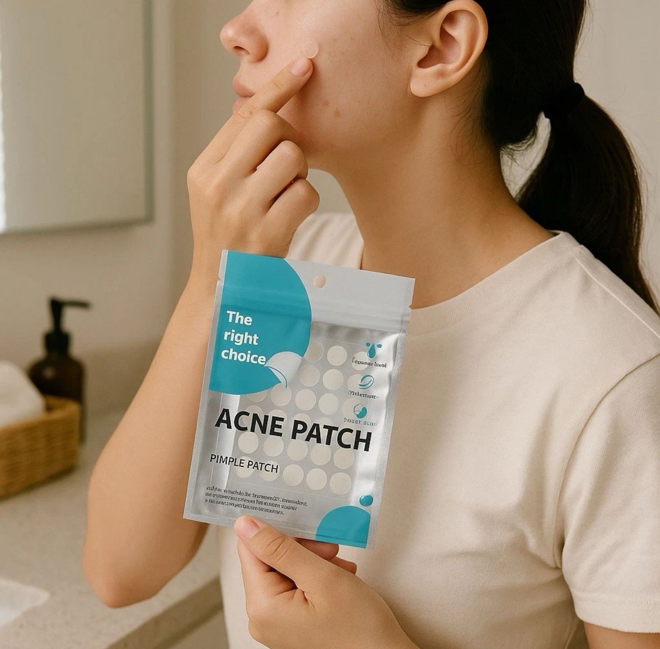 30 Invisible Acne Patches + Essential Oil – Clear Skin Care Set