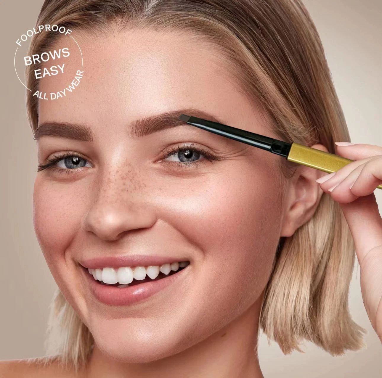 Eyebrow PENCIL BRUSH-Fine Brow Definition Shaper - Waterproof Same style